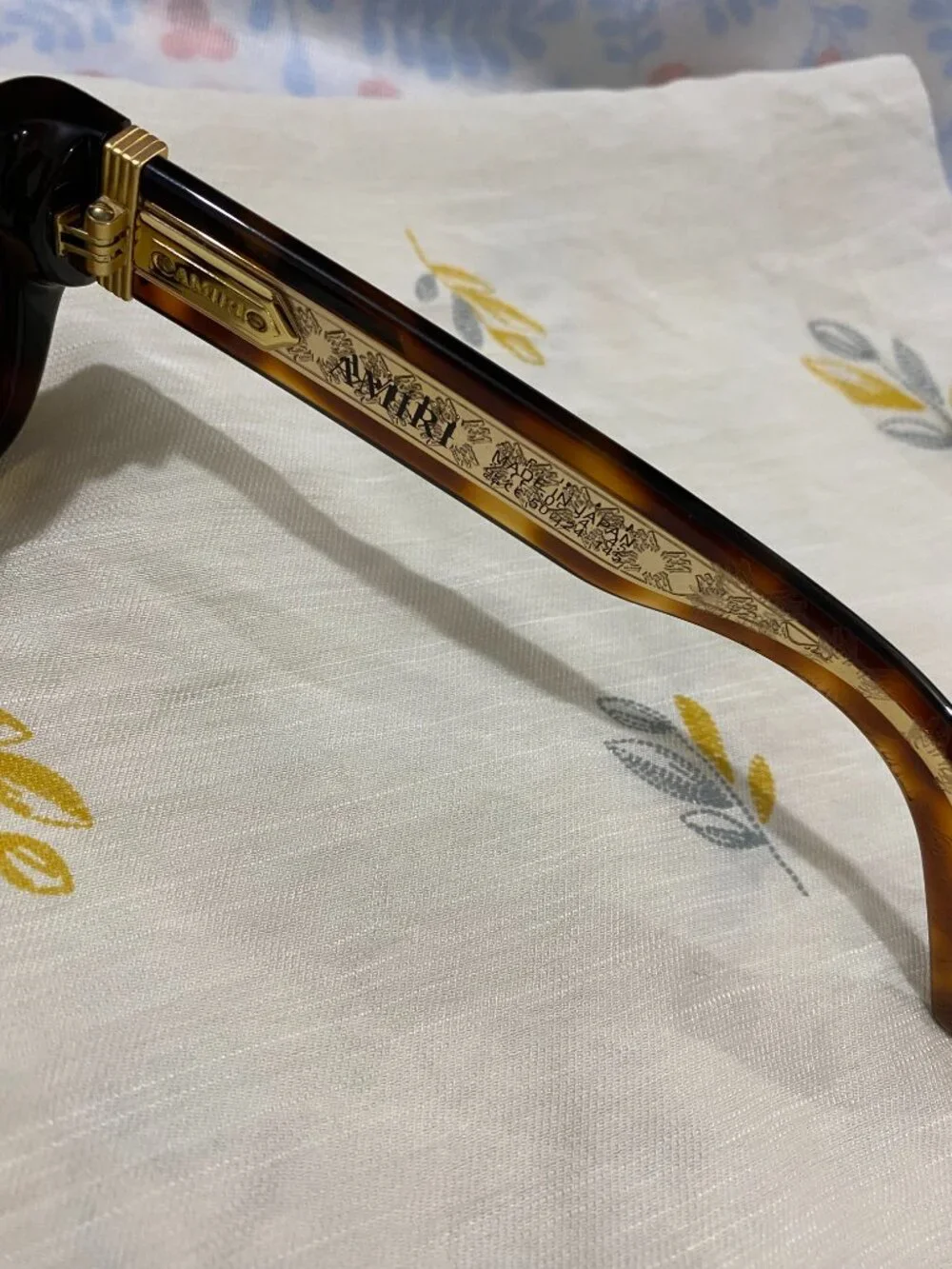 AMIRI Square-Frame Sunglasses with Brown Gradient Lenses